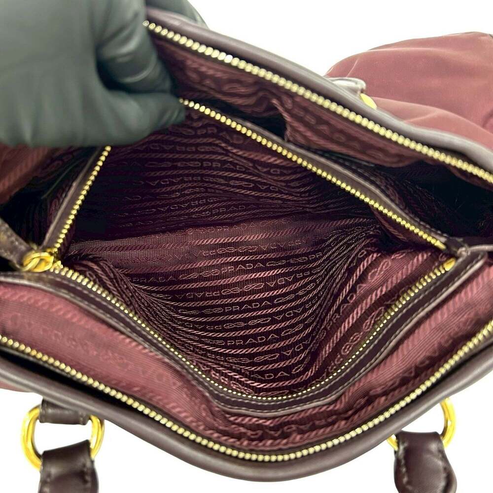 PRADA Red Leather Shoulder Bag - Picture 10 of 10